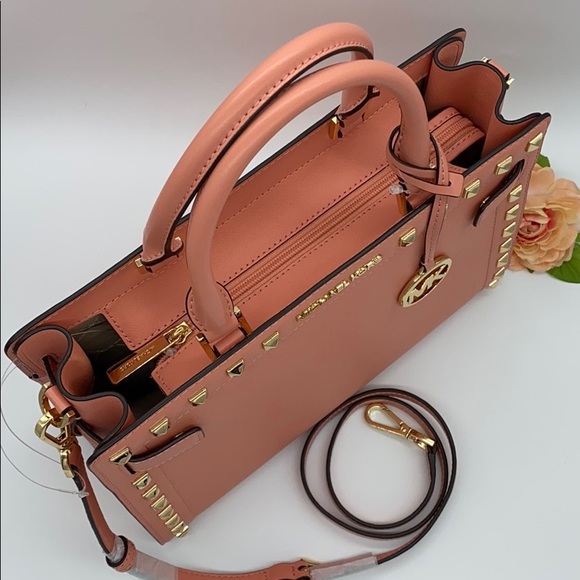 MICHAEL KORS RAYNE MEDIUM EW SATCHEL PEACH - Picture 5 of 16